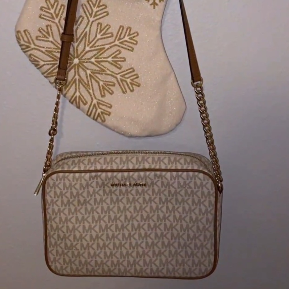 White MK Crossbody